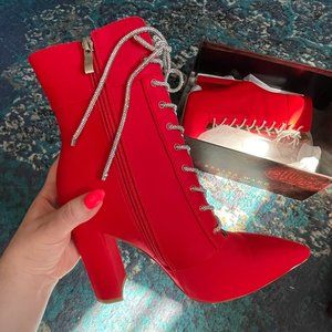 AZALEA WANG - Chunky red bootie | size 8US